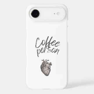 Minimalist Coffee Person Typography Tough Case"