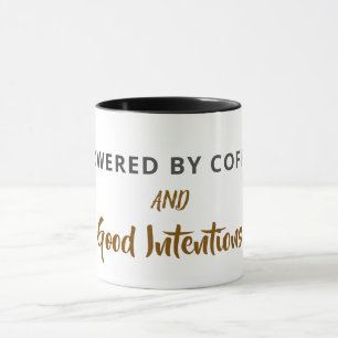 Minimalist Coffee Quote Postcard   Funny Good Inte Mug