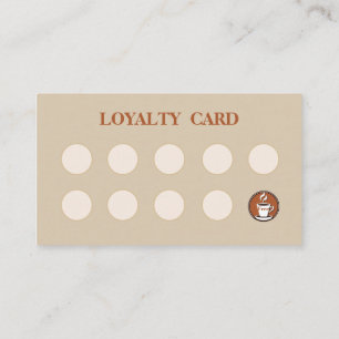 Minimalist Coffee Shop Loyalty Card