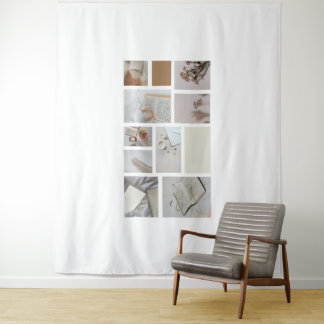 Minimalist Collage Wall Tapestry