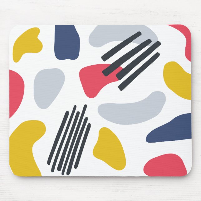 Minimalist colorful abstract  mouse mat (Front)