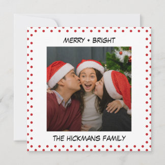 Minimalist Comic | Merry Christmas with Photo Holiday Card