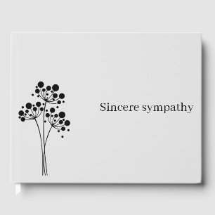 Minimalist Commemoration Guest Book