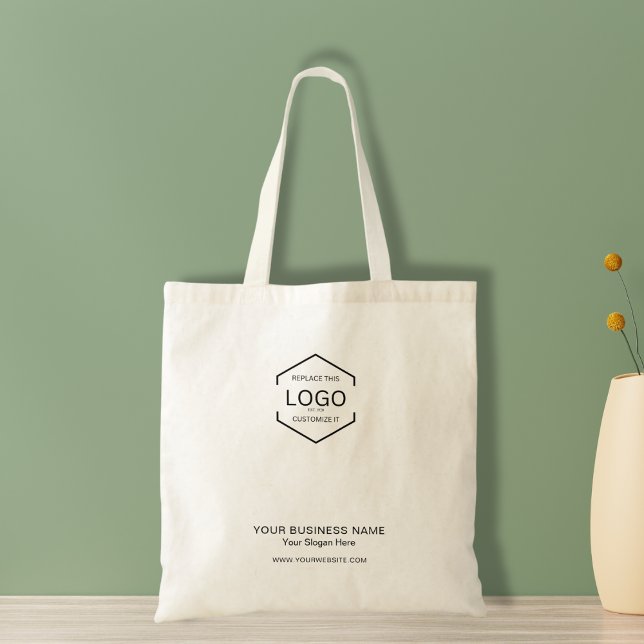 Minimalist Company Advertising Business Logo  Tote Bag (Creator Uploaded)