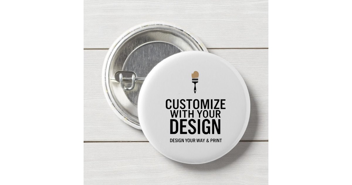 Minimalist Company Branded Custom Personalised 3 Cm Round Badge | Zazzle