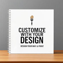 Minimalist Company Branded Custom Personalised  Notebook