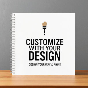 Minimalist Company Branded Custom Personalized Notebook