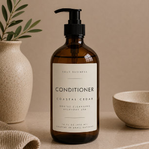 Minimalist Conditioner Business Branding Label