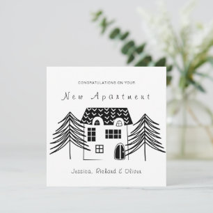 MINIMALIST CONGRATULATIONS ON  YOUR NEW APARTMENT HOLIDAY CARD