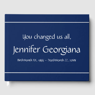 Minimalist, Conservative Memorial Guestbook