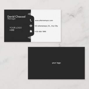 Minimalist Contact Information Business Card