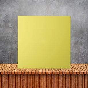 Minimalist Corn Pastel Yellow Solid Colour Tile