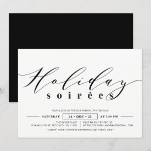 Minimalist Corporate Holiday Soiree, Holiday Party Invitation