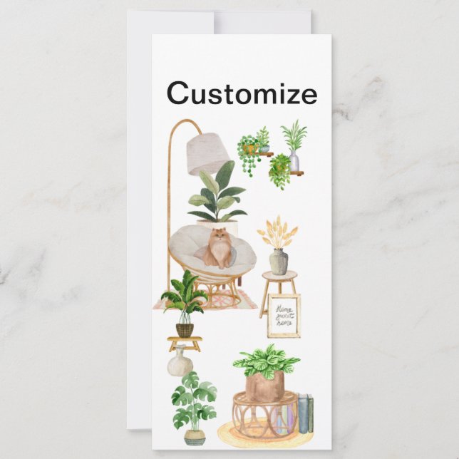 Minimalist Cosy Home Bookmark  (Front)