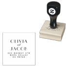 Minimalist Couples Names Wedding Return Address