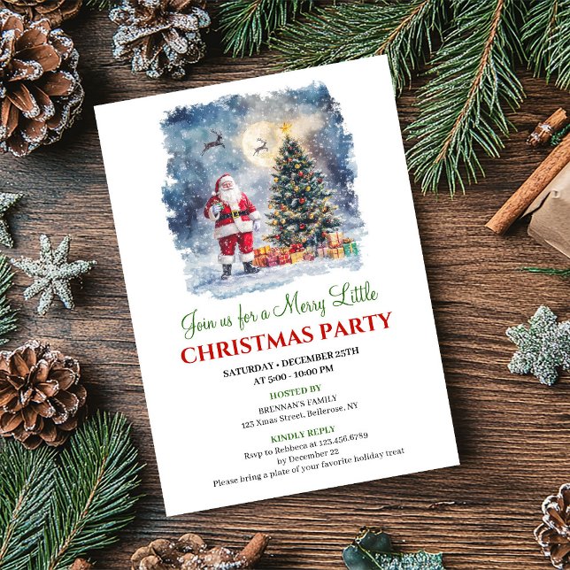Minimalist Cozy Christmas Scene Digital Invitation (Minimalist Cozy Christmas Scene Digital Invitation)