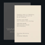 Minimalist Cream Typewriter Typography Wedding Invitation<br><div class="desc">Minimalist Cream Typewriter Typography Wedding Invitation with RSVP website details.</div>