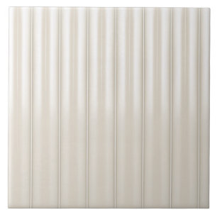 Minimalist Cream Vertical Slat Wall Panel Pattern Tile