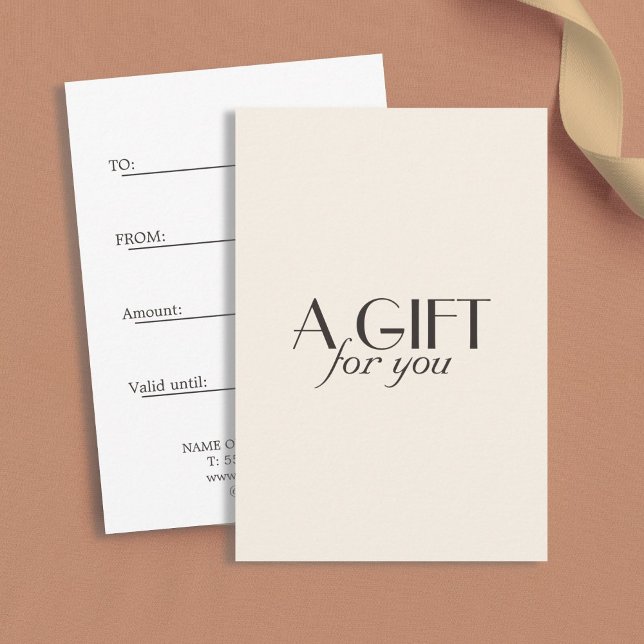 Minimalist Creamy Beige Ivory Black Salon (Creator Uploaded)