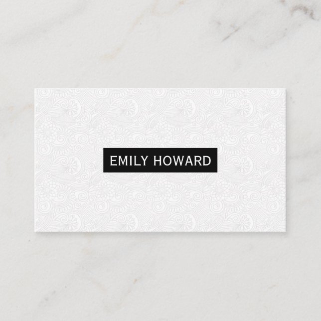 Minimalist Creative Lines Business Card (Front)