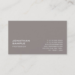 Minimalist Creative Plain Professional Modern Business Card
