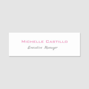 Minimalist Creative Useful Durable Plain Simple Name Tag