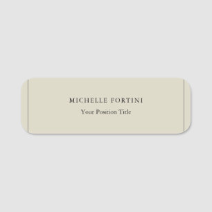 Minimalist Creative Useful Durable Plain Simple Name Tag