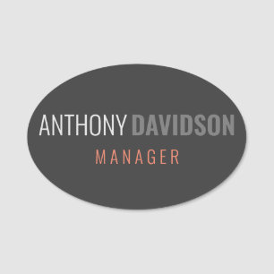 Minimalist Creative Useful Durable Plain Simple Name Tag