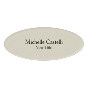 Minimalist Creative Useful Durable Plain Simple Name Tag