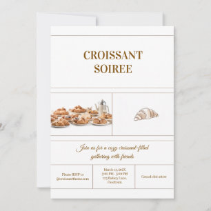 Minimalist Croissant Invitation