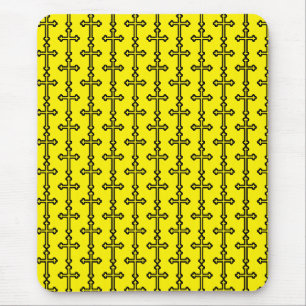 Minimalist Cross Modern Christian Symbol Art Mouse Mat