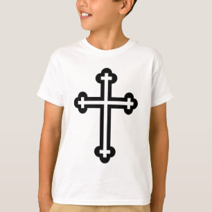 Minimalist Cross Modern Christian Symbol Art T-Shirt