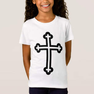 Minimalist Cross Modern Christian Symbol Art T-Shirt