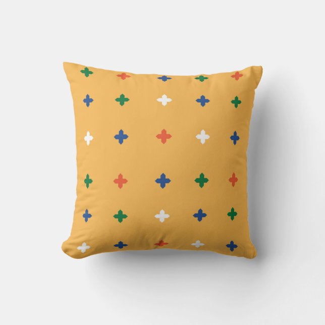 Minimalist Cross Pattern Cushion (Front)