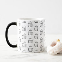 Minimalist Cupcake Pattern Mug