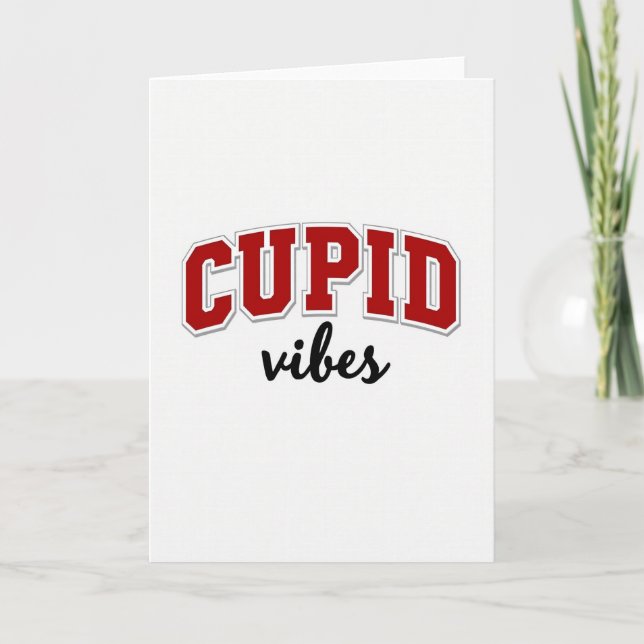 Minimalist Cupid Vibes Card (Front)
