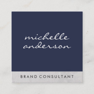Minimalist   Cursive   Professional Square Business Card