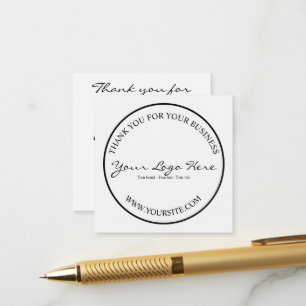 Minimalist Custom Business Logo Enclosure Card