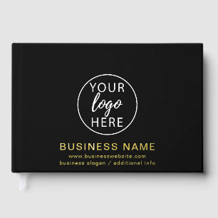 Minimalist Custom Business Logo Guest Book