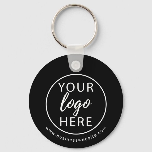 Minimalist Custom Business Logo Key Ring (Front)