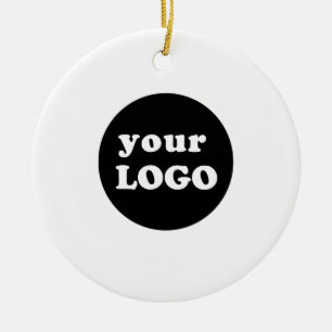 Minimalist Custom Business Logo White Ceramic Tree Decoration