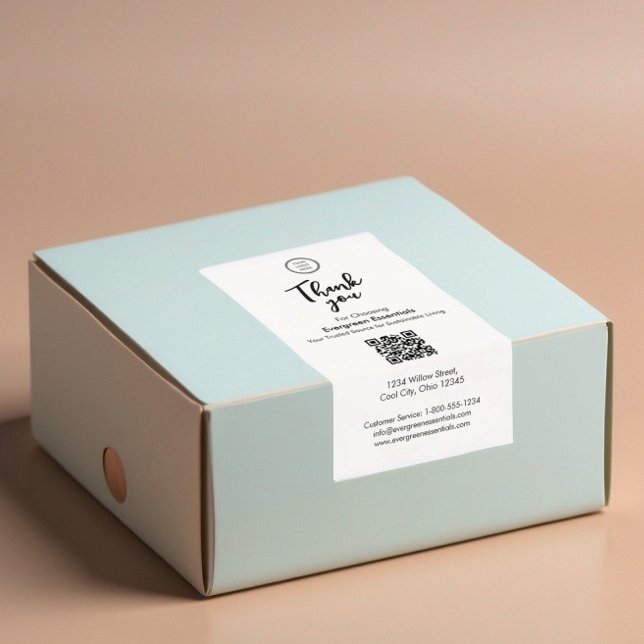 Minimalist Custom Company Logo Box Seal Label (Creator Uploaded)