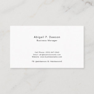 Minimalist Custom Company Logo  Business Card