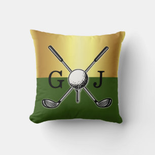 Minimalist Custom Elegant Golf Monogram Cushion