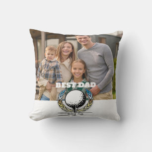 Minimalist Custom Elegant Golf Monogram Design Cushion
