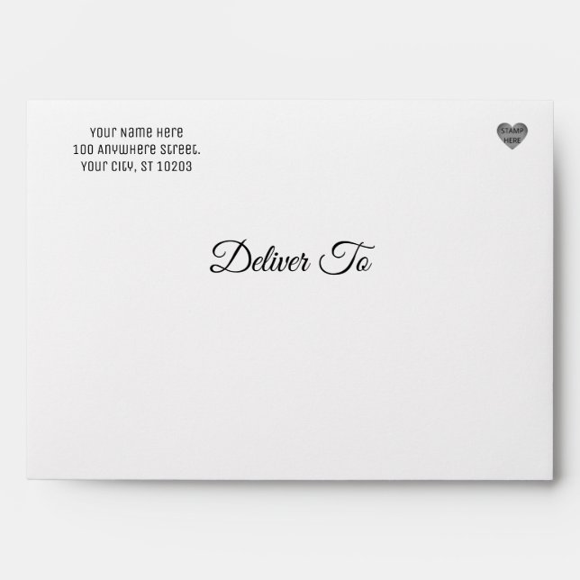 Minimalist Custom Envelopes (Front)