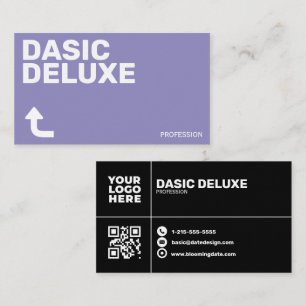 Minimalist Custom Logo & QR Code Design Business Card