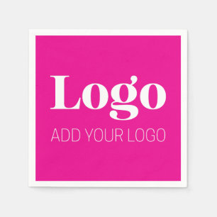 Minimalist Custom Logo Weddings & Business Napkin