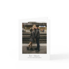 Minimalist Custom Message Wedding Photo Love and 