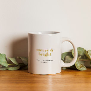 Minimalist Custom Mug M Merry & Bright